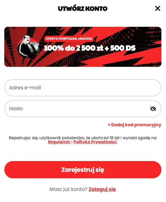 Procedura rejestracji