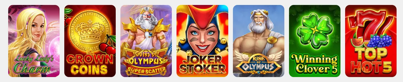 Dostępne automaty i slots